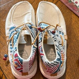 Hey Dude Multicolor Patterned Slip-On Shoes